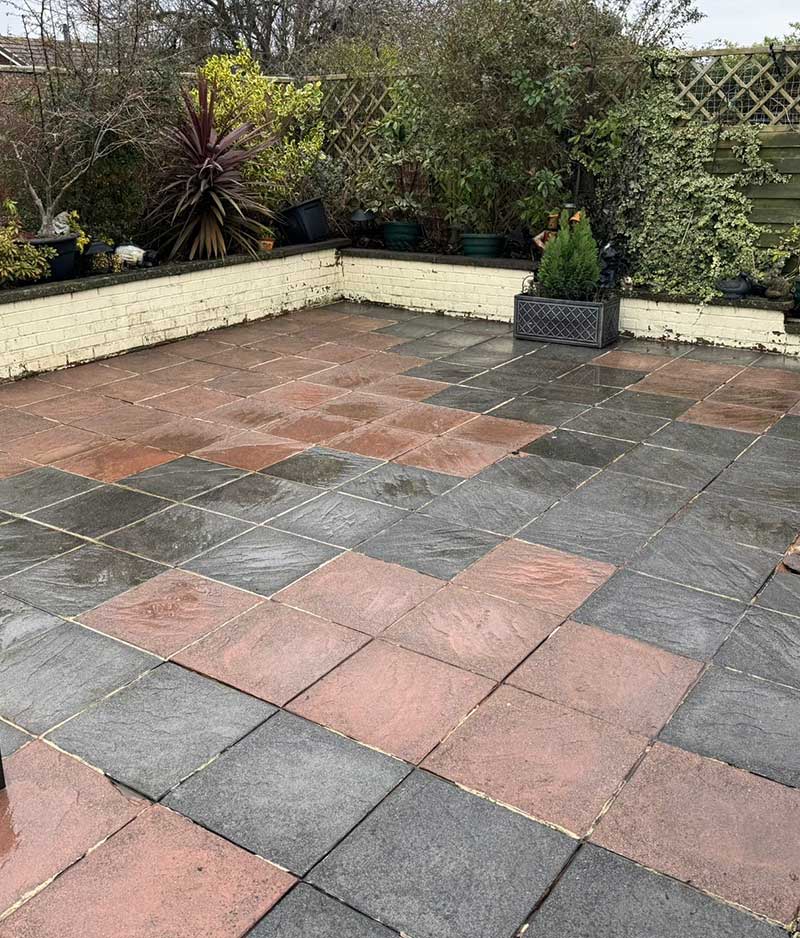 After Patio After Cleaning