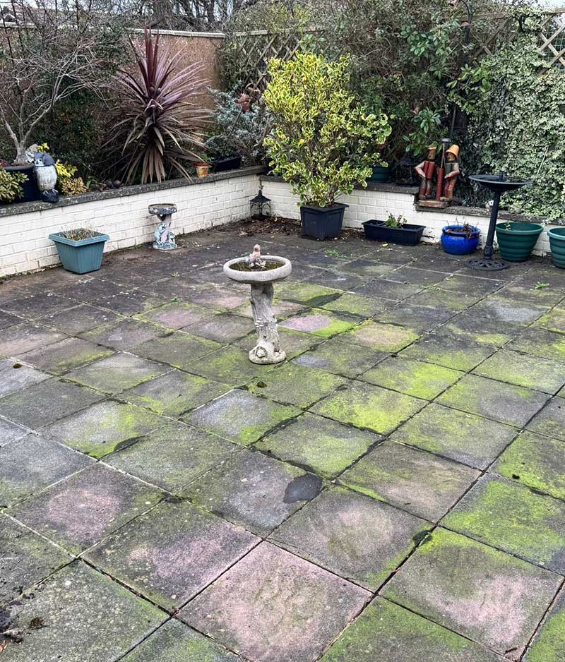 Before Patio Before Cleaning